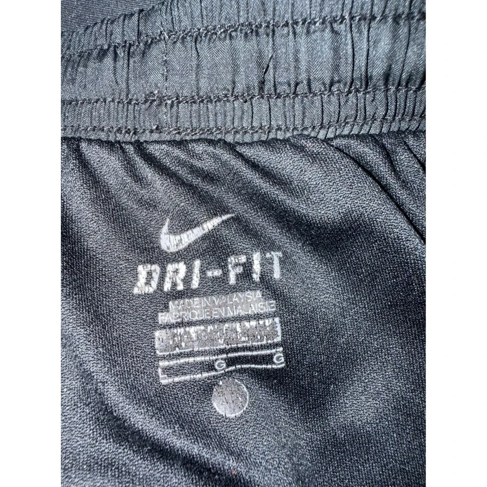 Nike Dri-FIT Tempo Running Shorts Black White Mesh Trim 716453-010 Womens Large